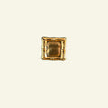 Bamboo Square Knob, Lacquered Brass
