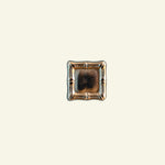 Bamboo Square Knob, Polished Chrome