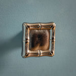 Bamboo Square Knob, Polished Chrome