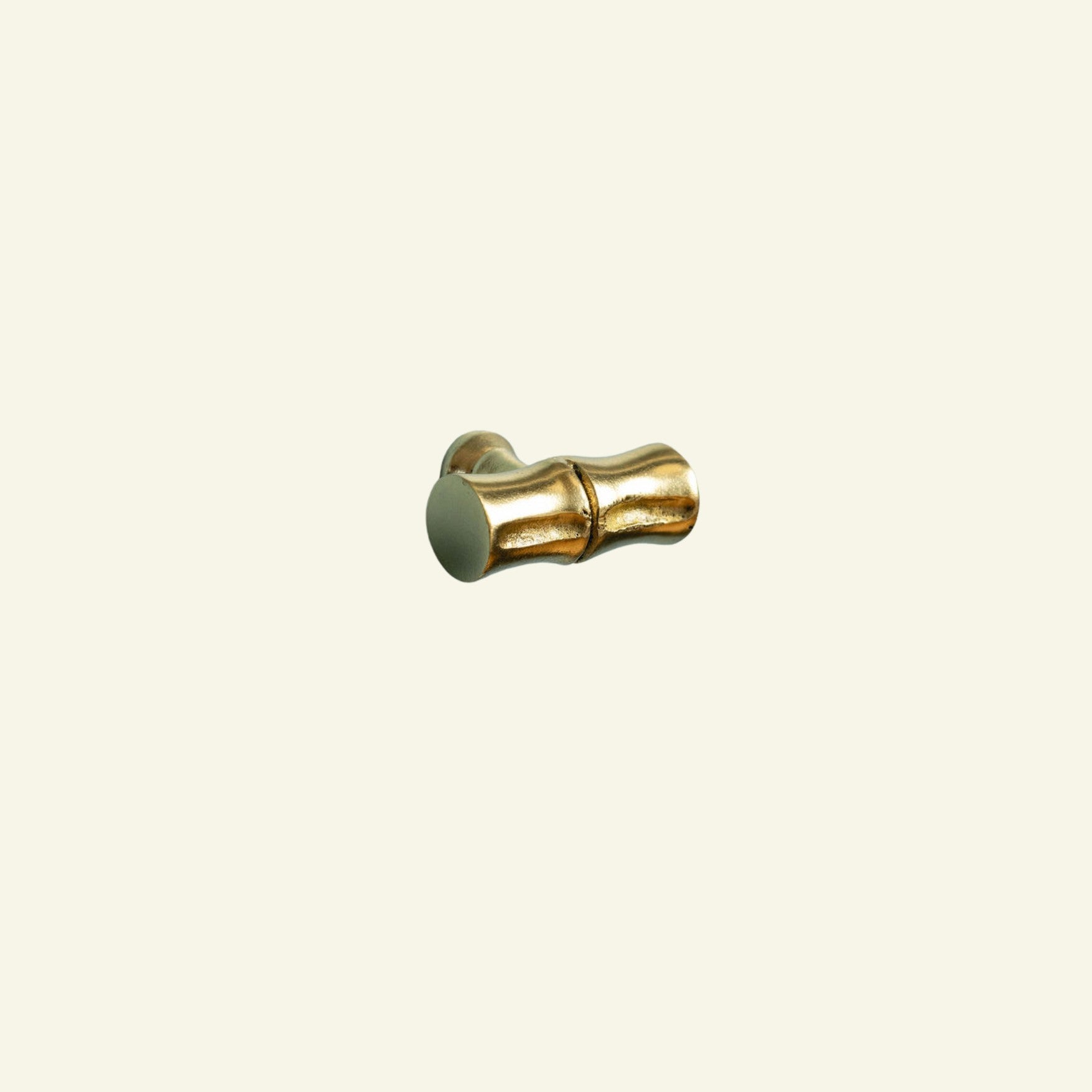Bamboo T-Bar Knob, Lacquered Brass