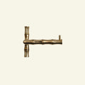 Bamboo Toilet Paper Holder, Lacquered Brass