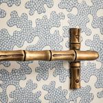 Bamboo Towel Bar, Aged Brass Lifestyle close up