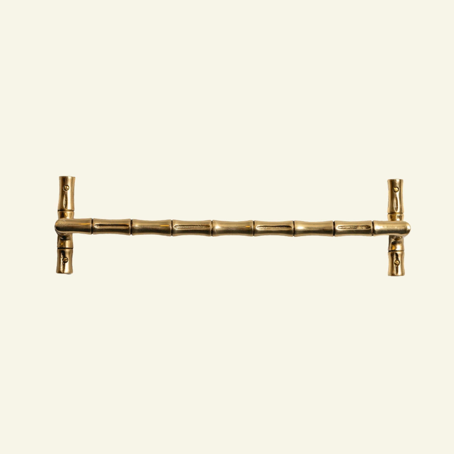 Bamboo Towel Bar, Lacquered Brass