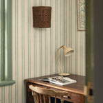 Beatrice Wall Light Shade, Teak lifestyle closeup two