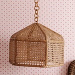 Birdie Rattan pendant shade close-up imgae