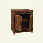 Cecily Rattan Nightstand, Teak