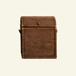 Chest Rattan Hamper, Teak