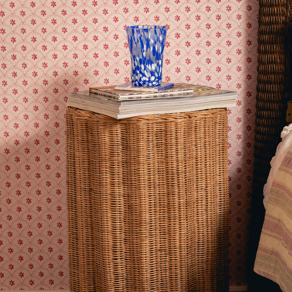 Connie Rattan Side Table, Oak
