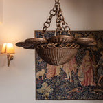 Dahlia Rattan Pendant Shade lifestyle close up