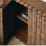 Daisy coffee table with a book titled 'Modern Upholstery' inside
