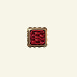 Delilah-square-knob-red-gold