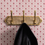 Delilah 3-Hook Rack, Brass & Natural lifestyle