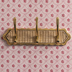 Delilah 3-Hook Rack, Brass & Natural lifestyle front