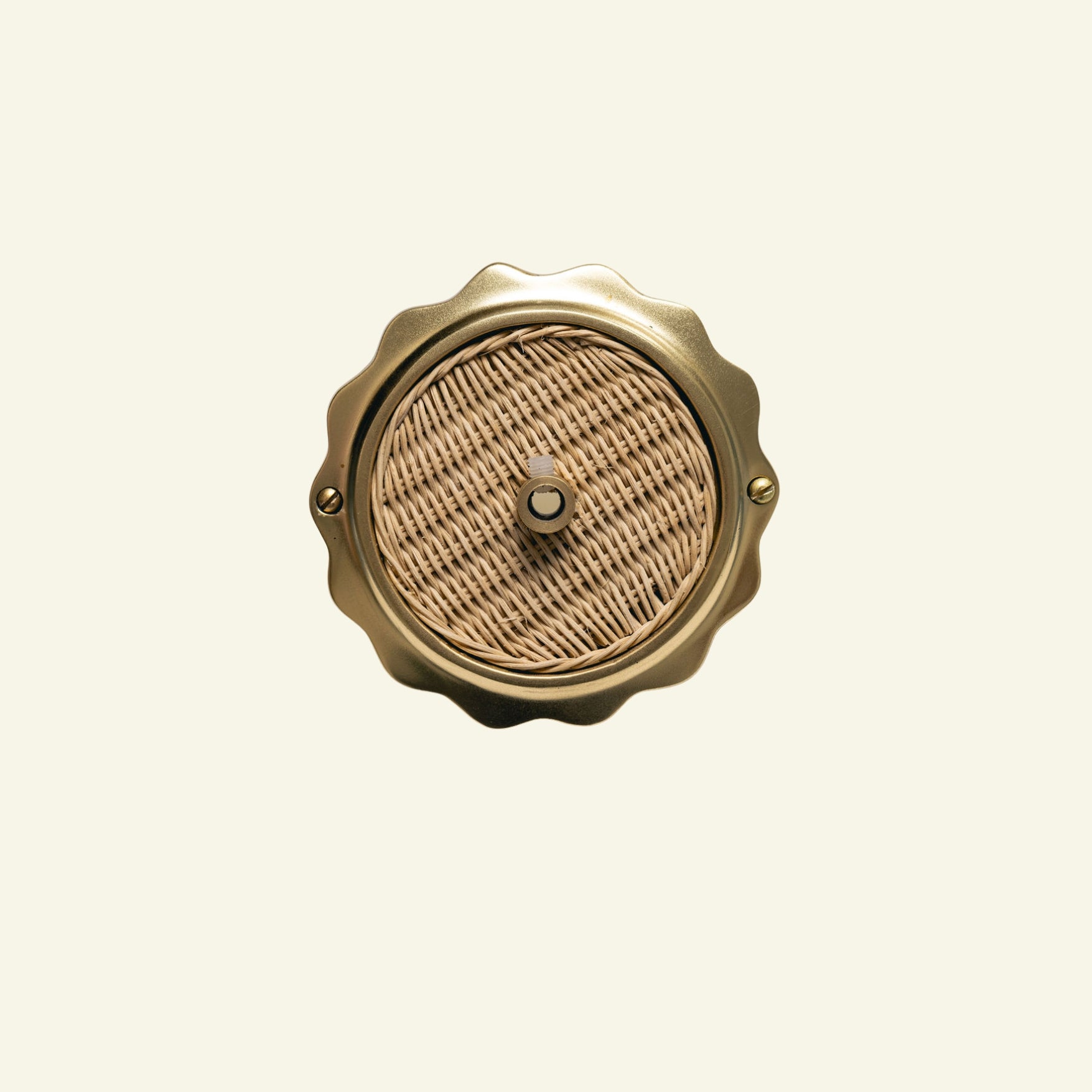 Delilah Ceiling Canopy, Gold & Natural plain