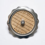 Delilah Ceiling Canopy, chrome & Natural