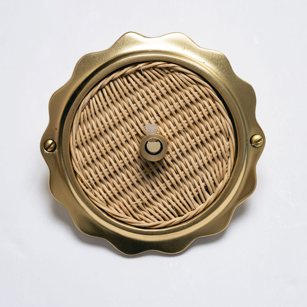 Delilah Ceiling Canopy, gold & Natural