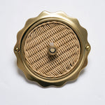 Delilah Ceiling Canopy, gold & Natural