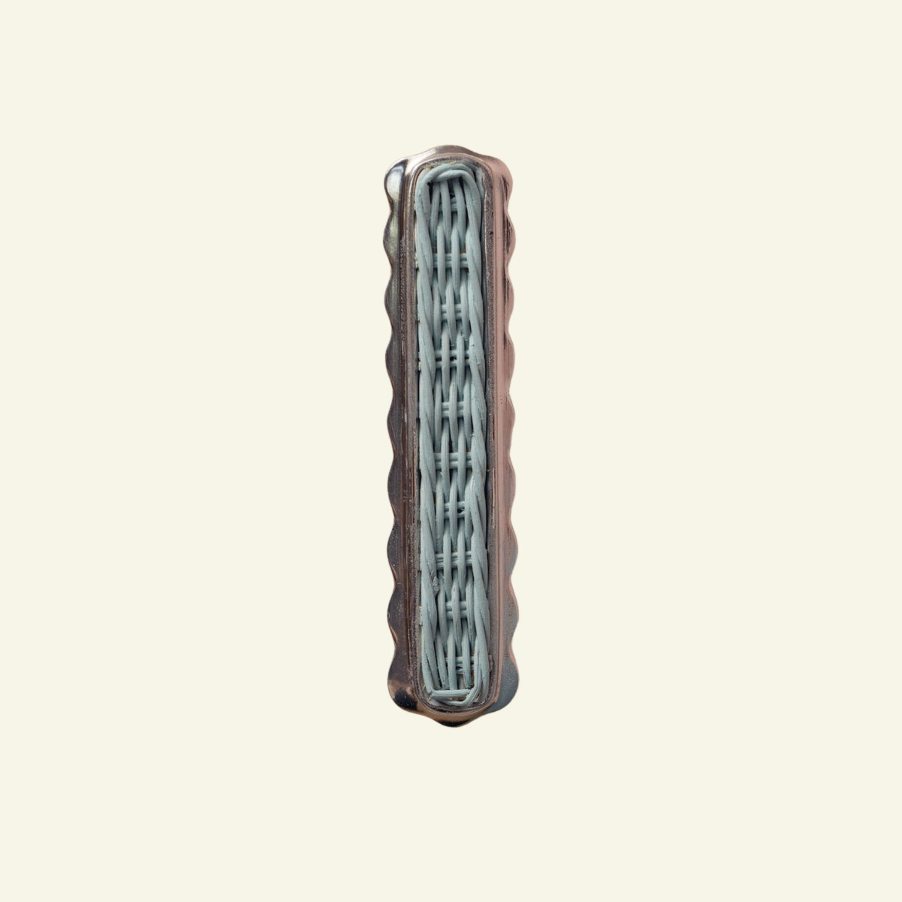 Delilah Handle, Blue & Polished Chrome