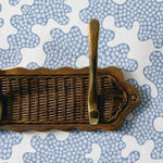 Delilah Hook Rail, Aged & Teak close up two