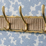Delilah Hook Rail, Gold & Natural close up