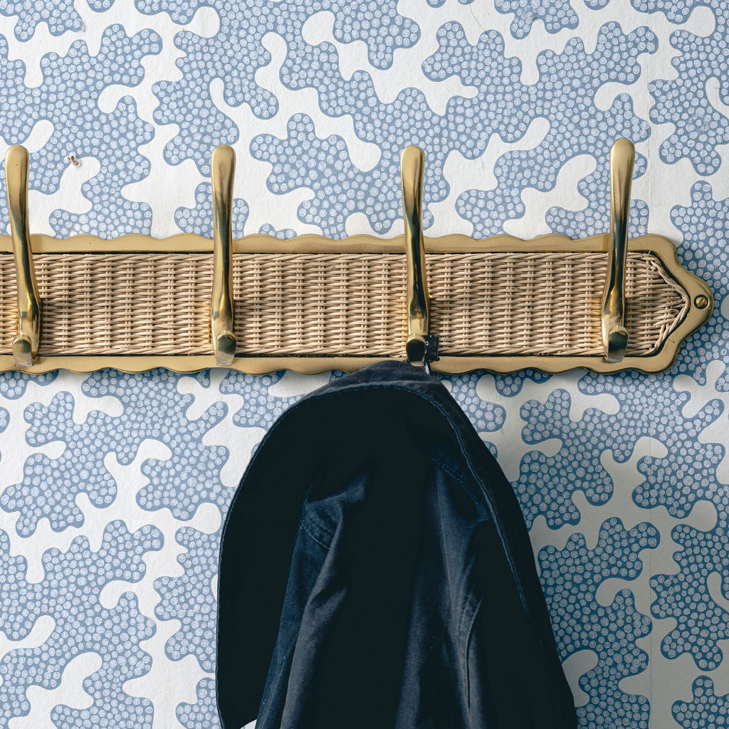 Delilah Hook Rail, Gold & Natural close up lifestyle