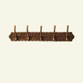 Delilah Hook Rail, Teak & Aged Brass