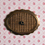 Delilah Oval Ceiling Canopy, Aged & Teak 