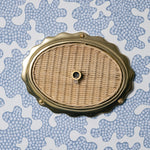 Delilah Oval Ceiling Canopy, Gold & Natural
