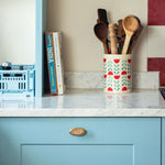 Delilah Oval Knob, Brass & Natural lifestyle two