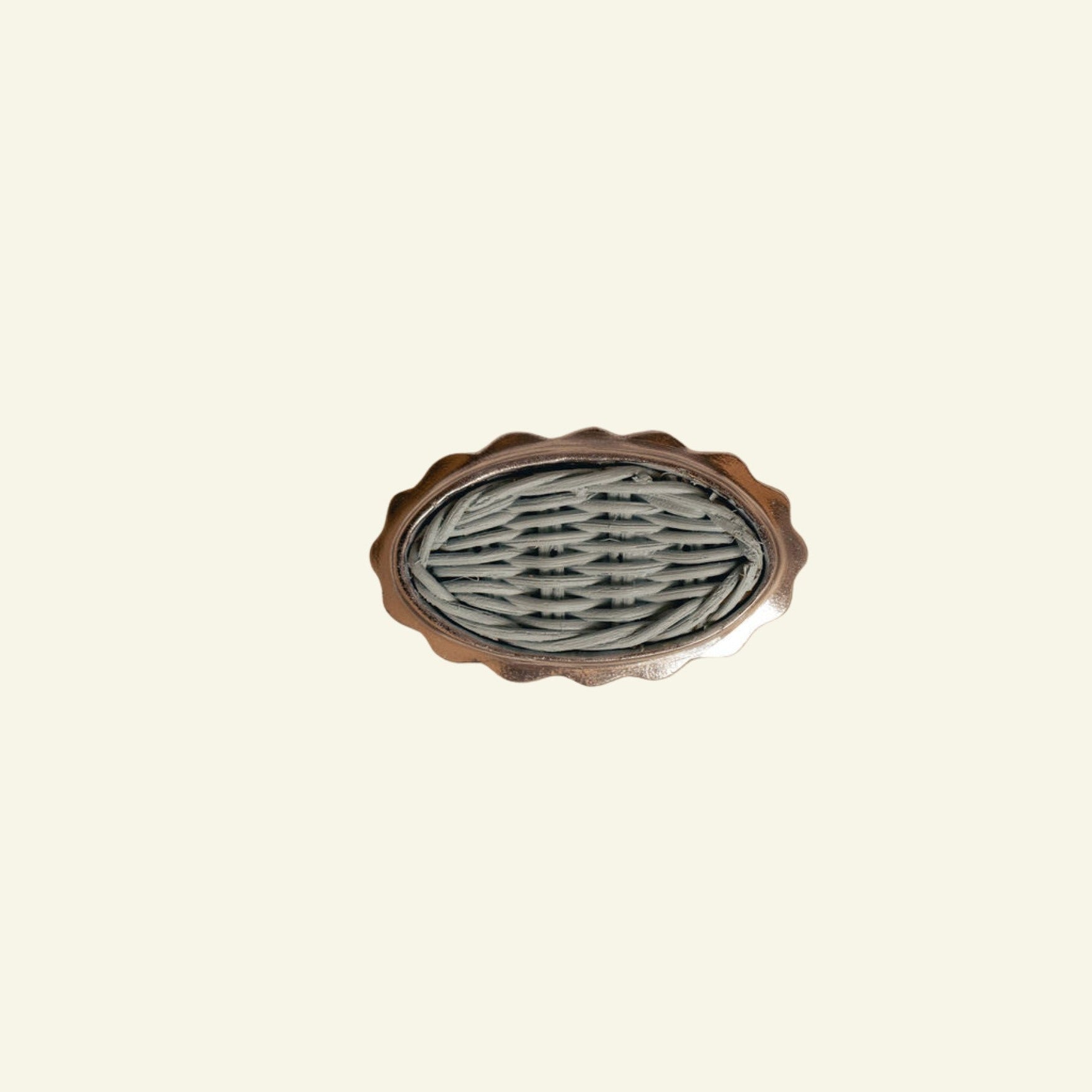 Delilah Oval Knob blue, chrome