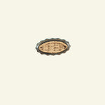 Delilah Oval Knob, chrome & Natural lifestyle 