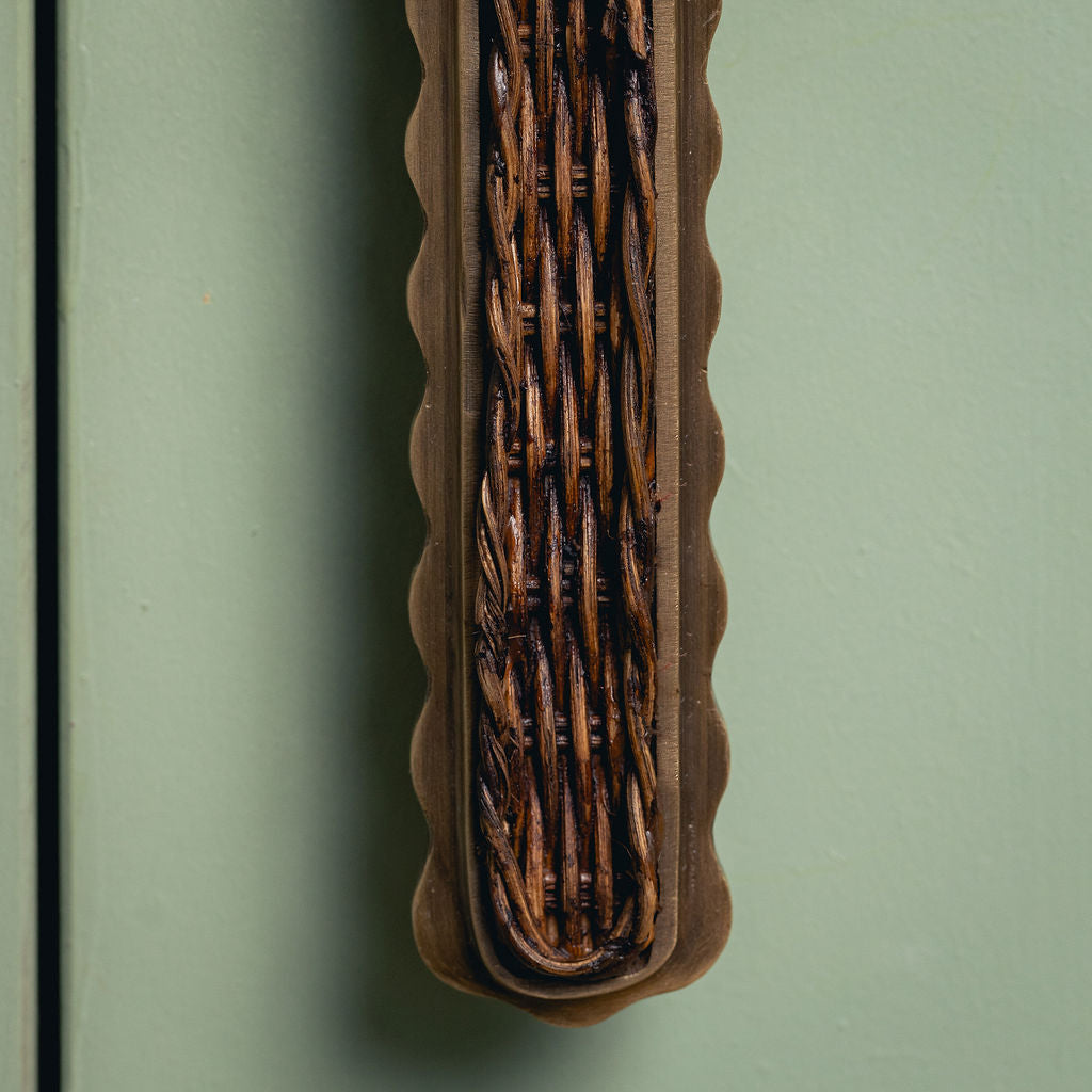 Delilah Rattan Handle, Aged Brass