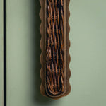 Delilah Rattan Handle, Aged Brass