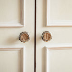 Delilah Round Knob, Chrome & Natural lifestyle