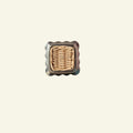 Delilah Square Knob, Chrome & Natural
