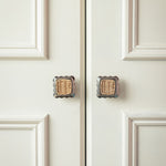 Delilah Square Knob, Chrome & Natural lifestyle