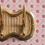 Eliza 3-Hook Rail, Gold & Natural close up