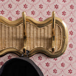 Eliza 3-Hook Rail, Gold & Natural lifestyle close up