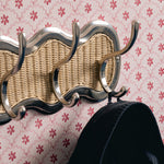 Eliza 3-Hook Rail, chrome & natural front lifestye