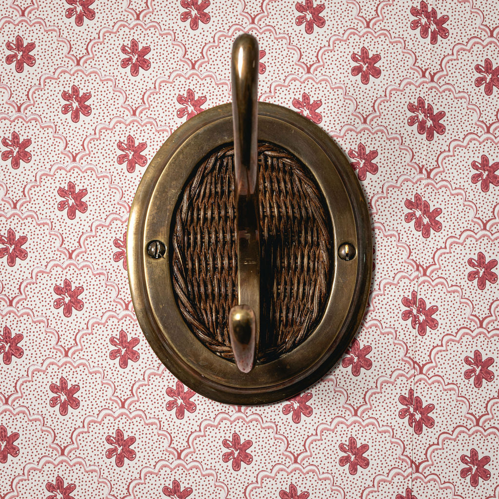 Eliza Single Hook, Teak & Aged Brass lifestyle