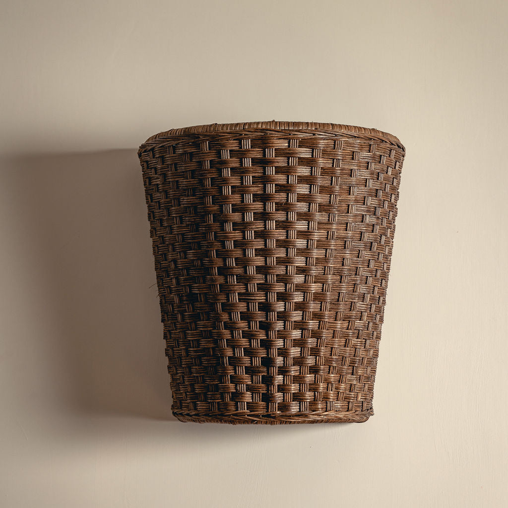 Evelyn Wall Light Shade, Teak lifestyle front