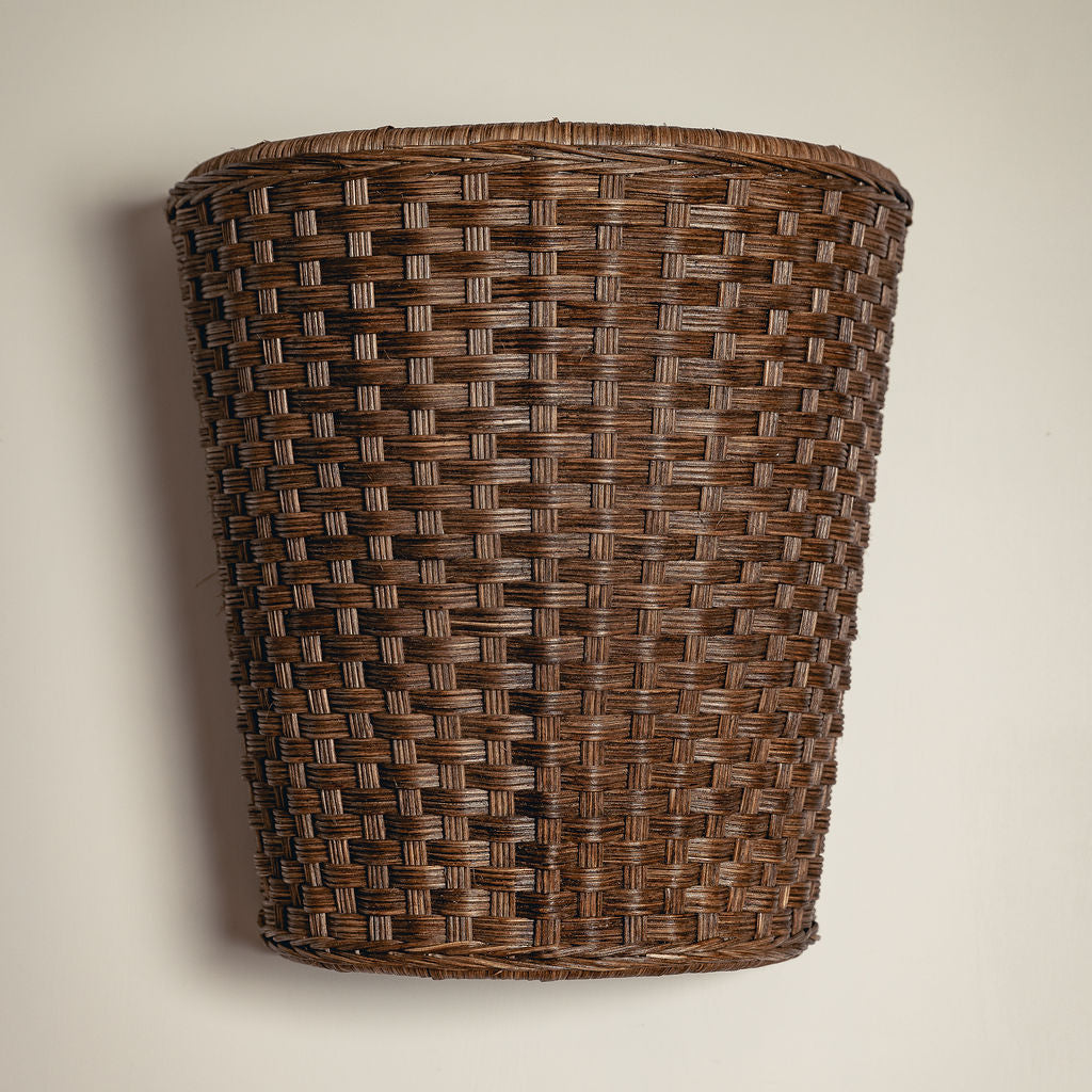 Evelyn Wall Light Shade, Teak lifestyle front