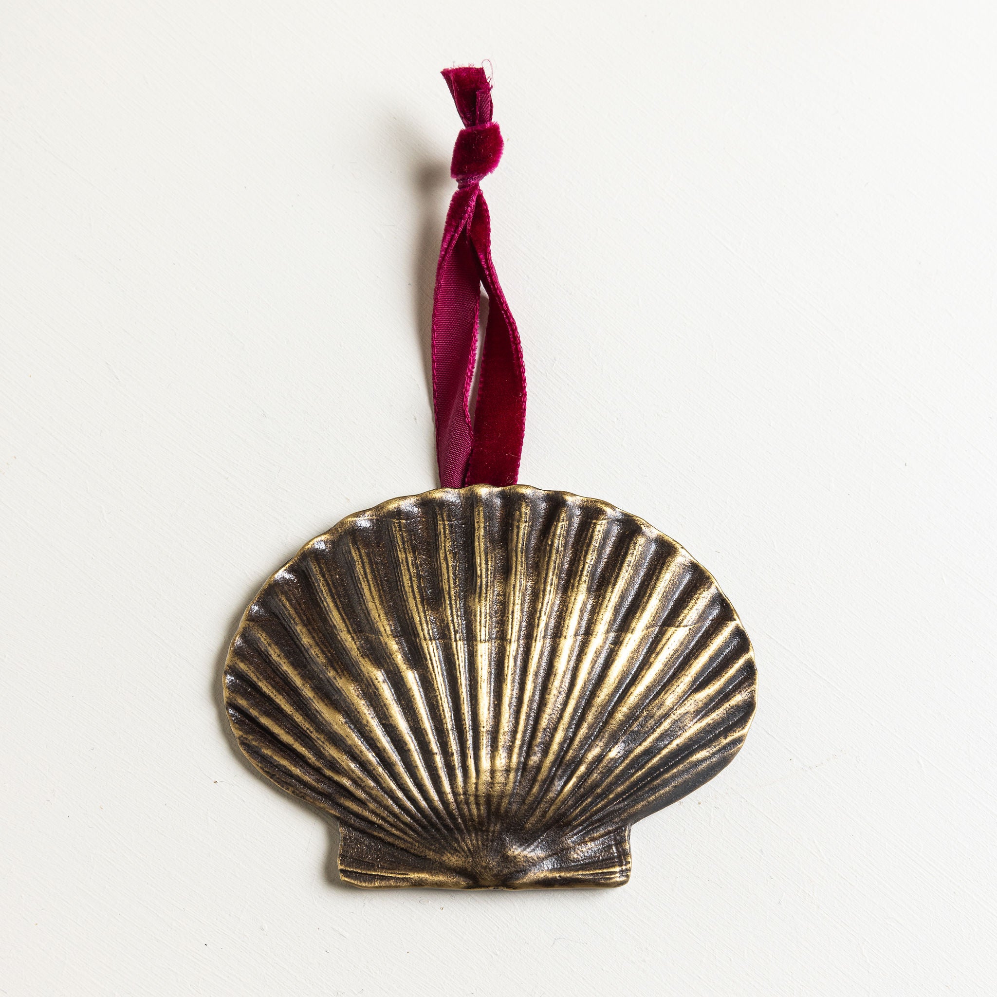 Shell Brass Tree Ornament