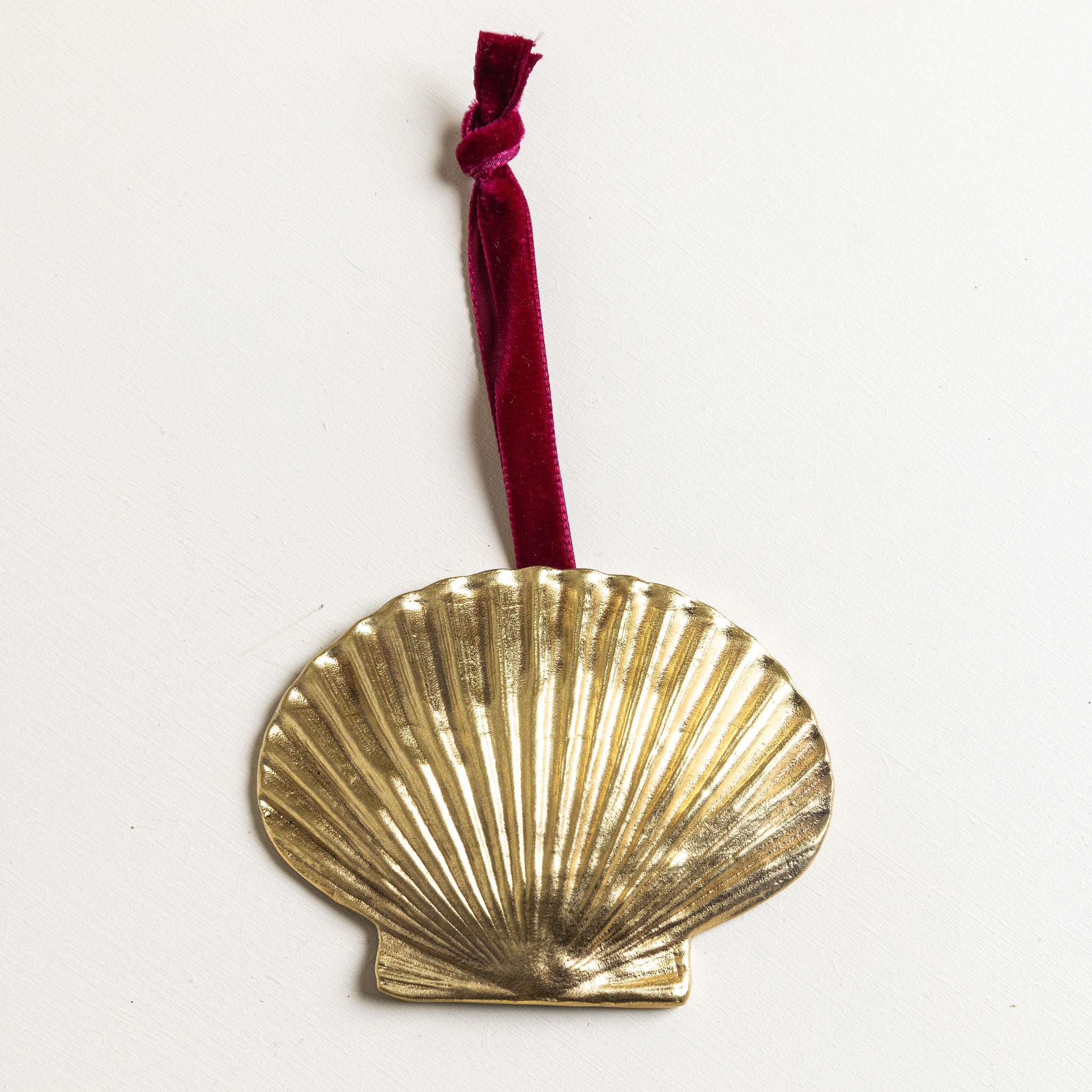 Shell Brass Tree Ornament
