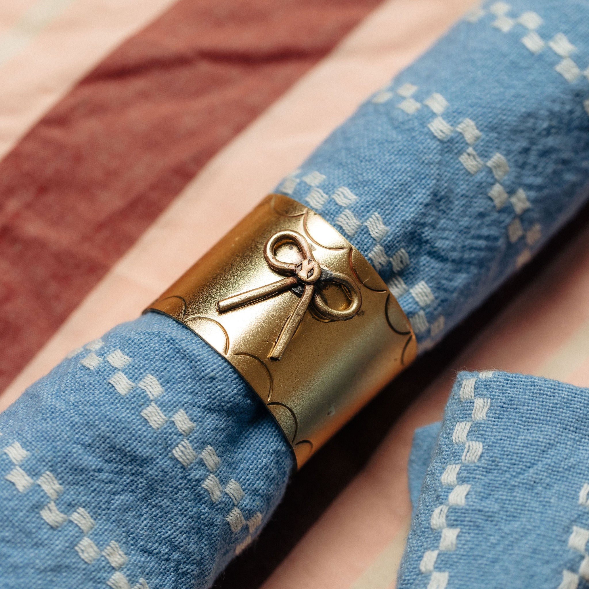 Brass Bow Napkin Holder