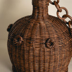 Heather Rattan Pendant Shade, Small lifestyle close up