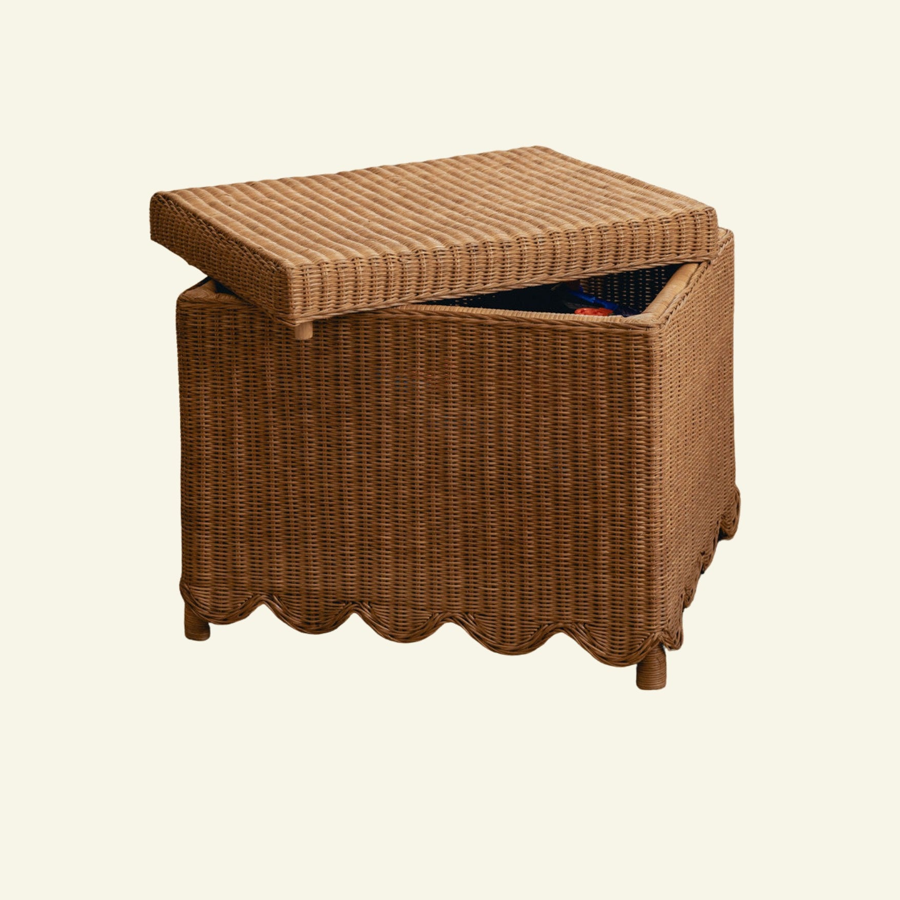 Nina Rattan Ottoman, Oak