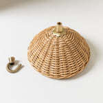 Rita Rattan Ceiling Canopy, Natural front