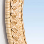 Serena Rattan Oval Mirror