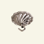Shell-brass-ceiling-rose-chrome